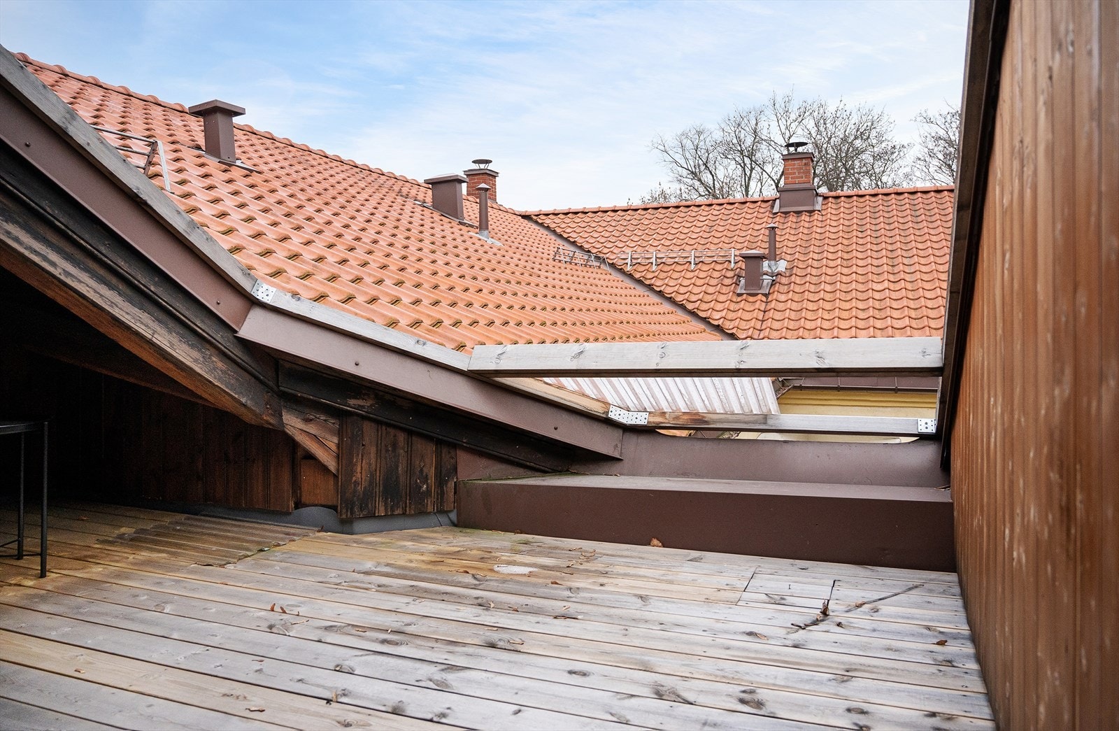 Felles takterrasse. Galleribilde