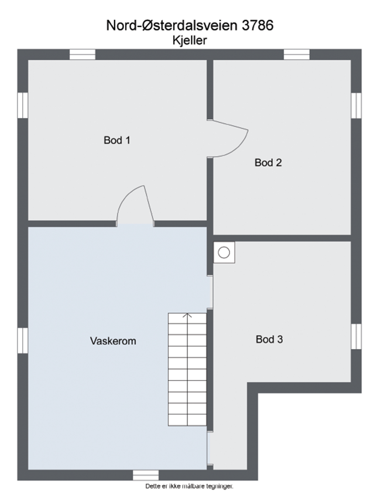 Plantegning kjeller Galleribilde