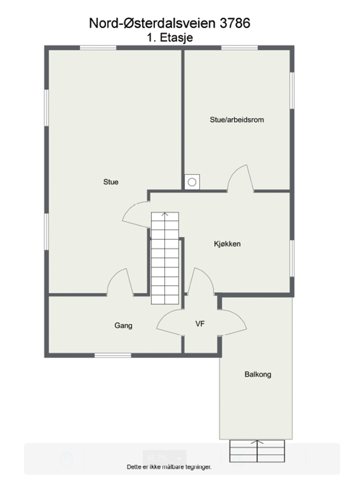 Plantegning 1.etasje Galleribilde
