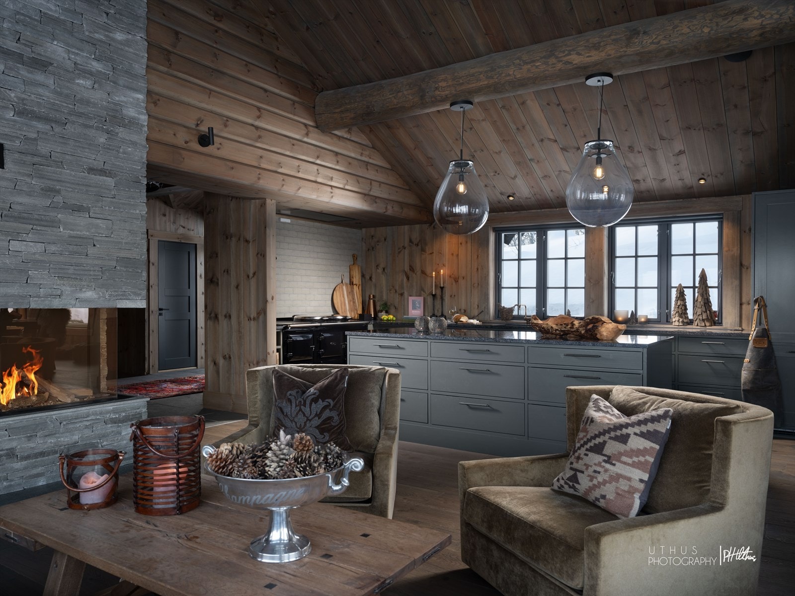 Inspirasjon fra andre hytter bygget av Geilo Laft Galleribilde