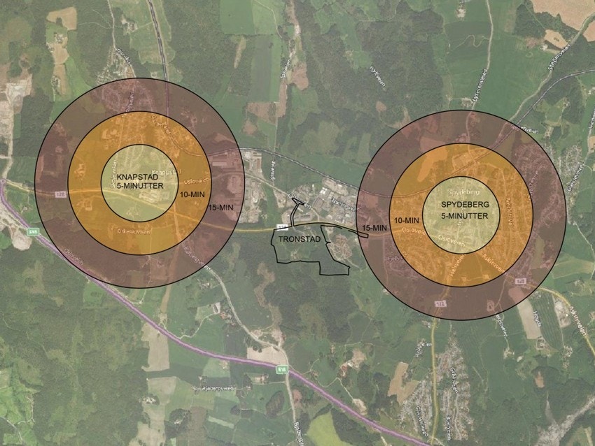 Tronstad med gansavstander - fra mulighetsstudie Galleribilde
