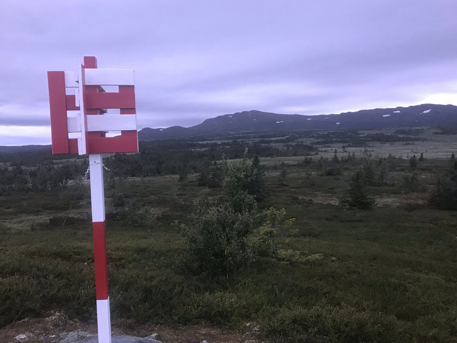 Trig. punktet. 400 m fra hytta. Galleribilde