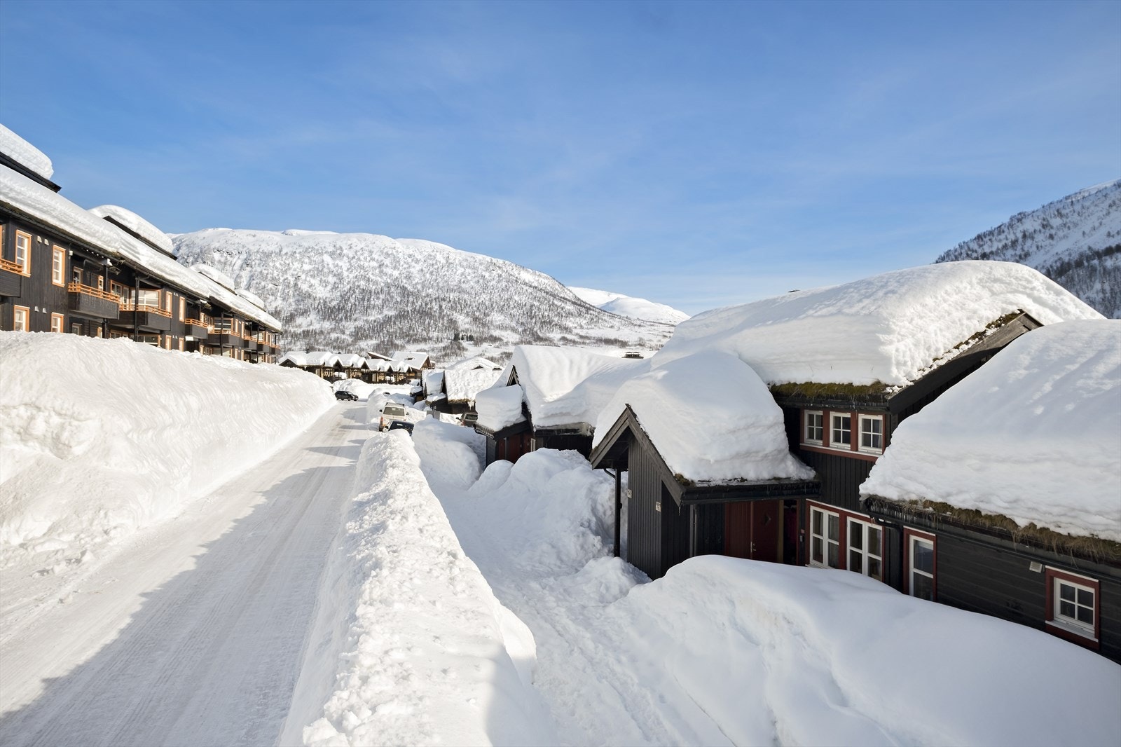 Sentrum av Myrkdalen Fjellandsby ligger kun i få minutters gange fra leiligheten Galleribilde
