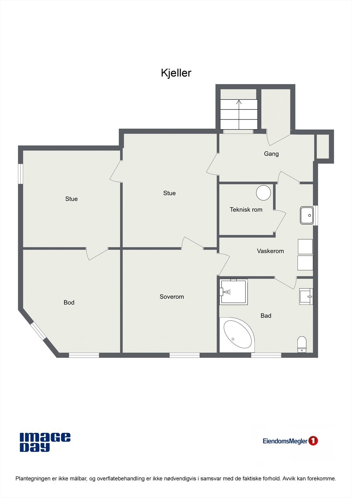 Plantegning kjeller Galleribilde