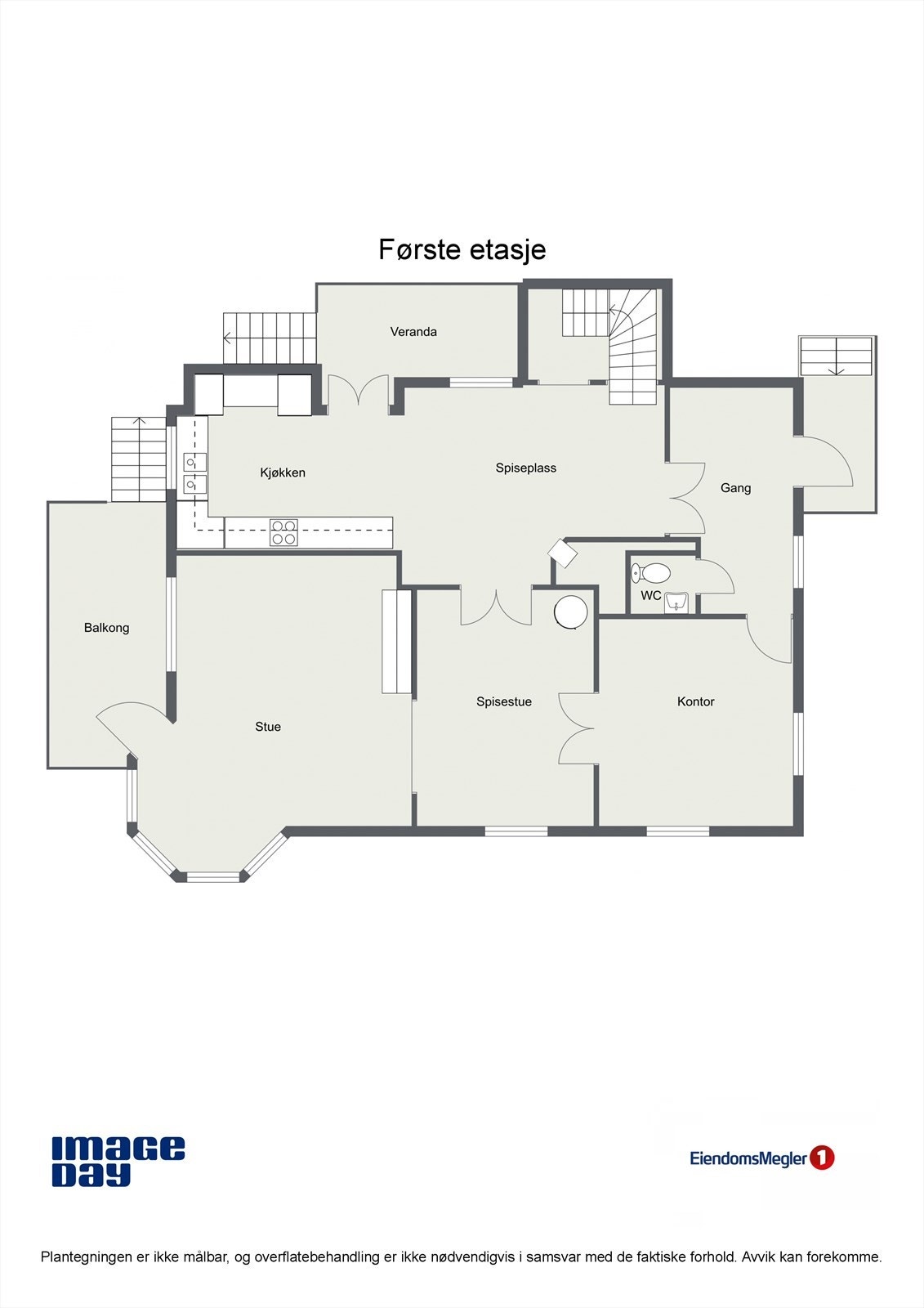 Plantegning plan 1 Galleribilde