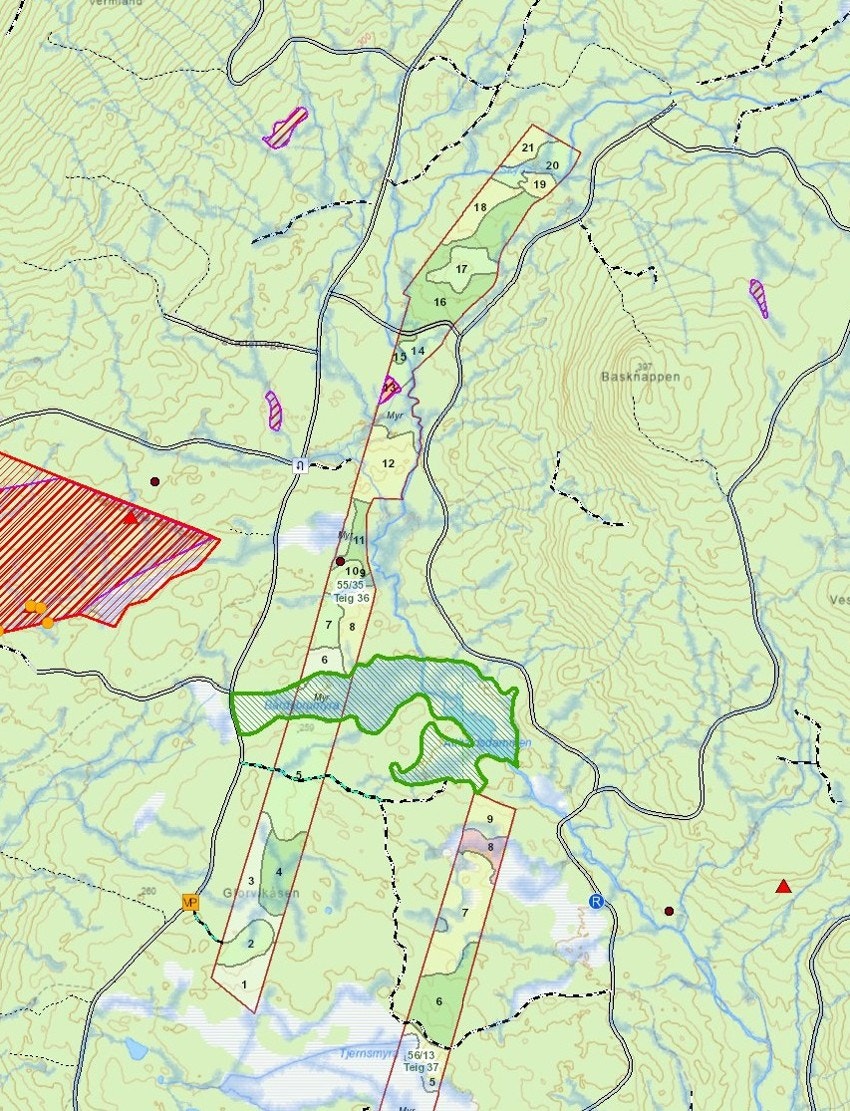 Kart teig 36, 55-35 Galleribilde