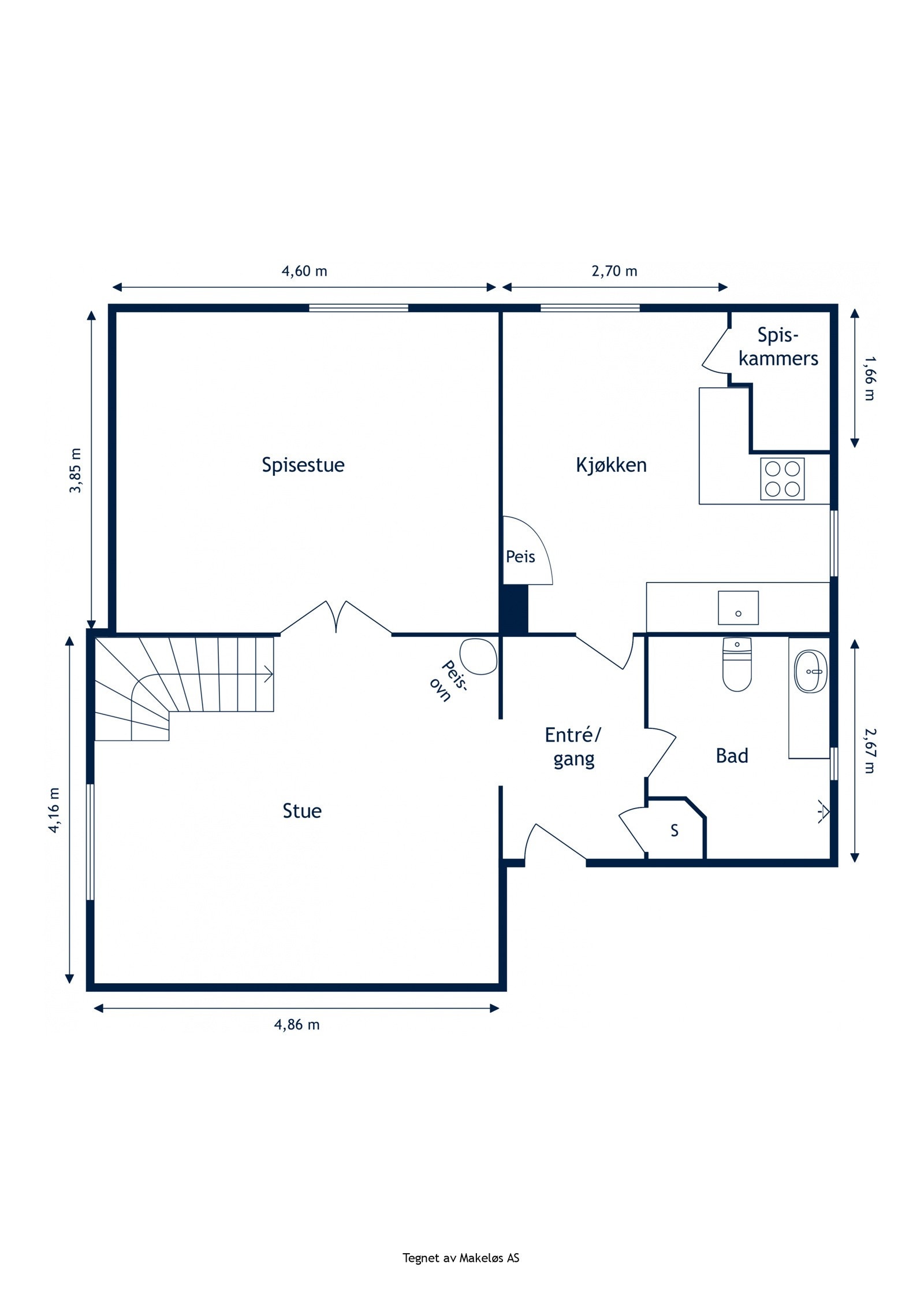 Plantegning 2.etasje. Galleribilde
