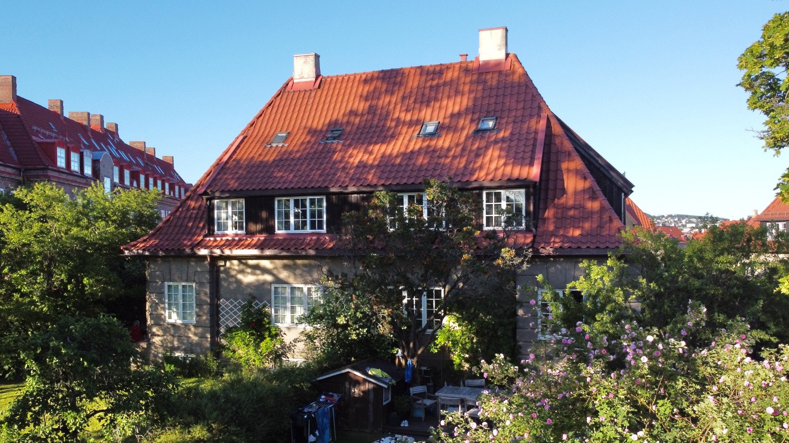 Naboskapet i Ullevål Hageby beskrives som svært trivelig. Galleribilde