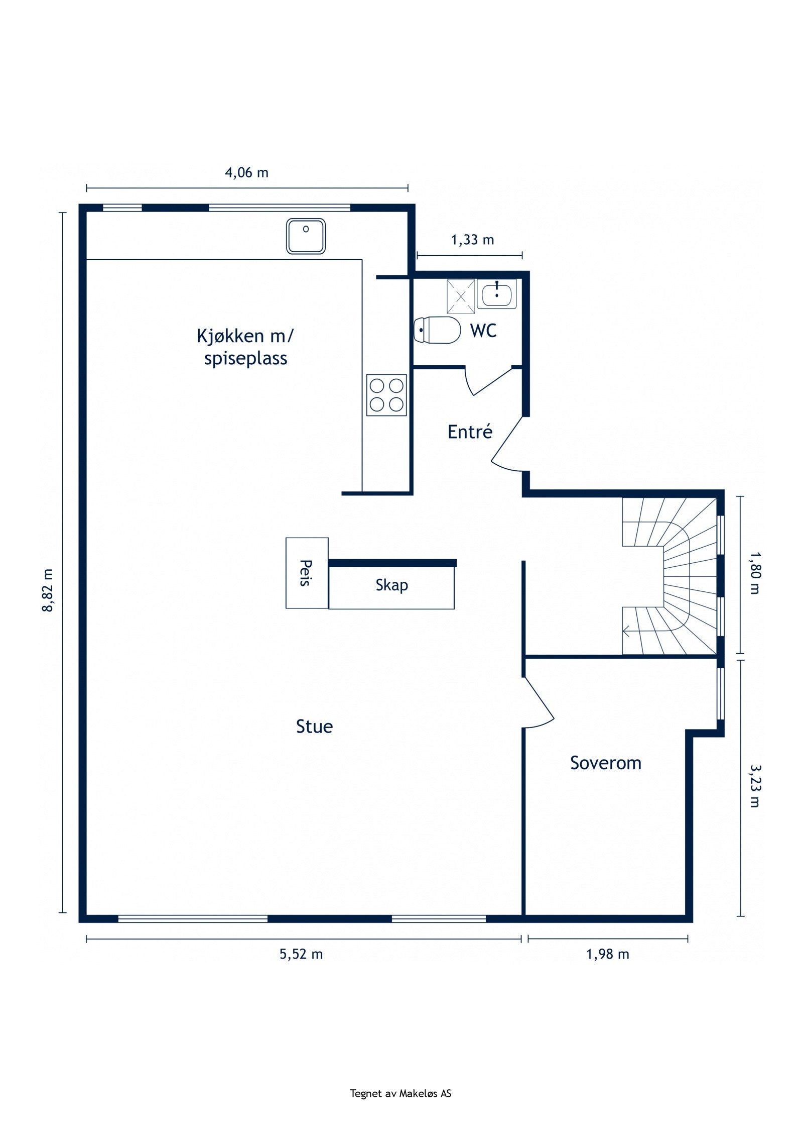 Plantegning 2.etasje. Galleribilde