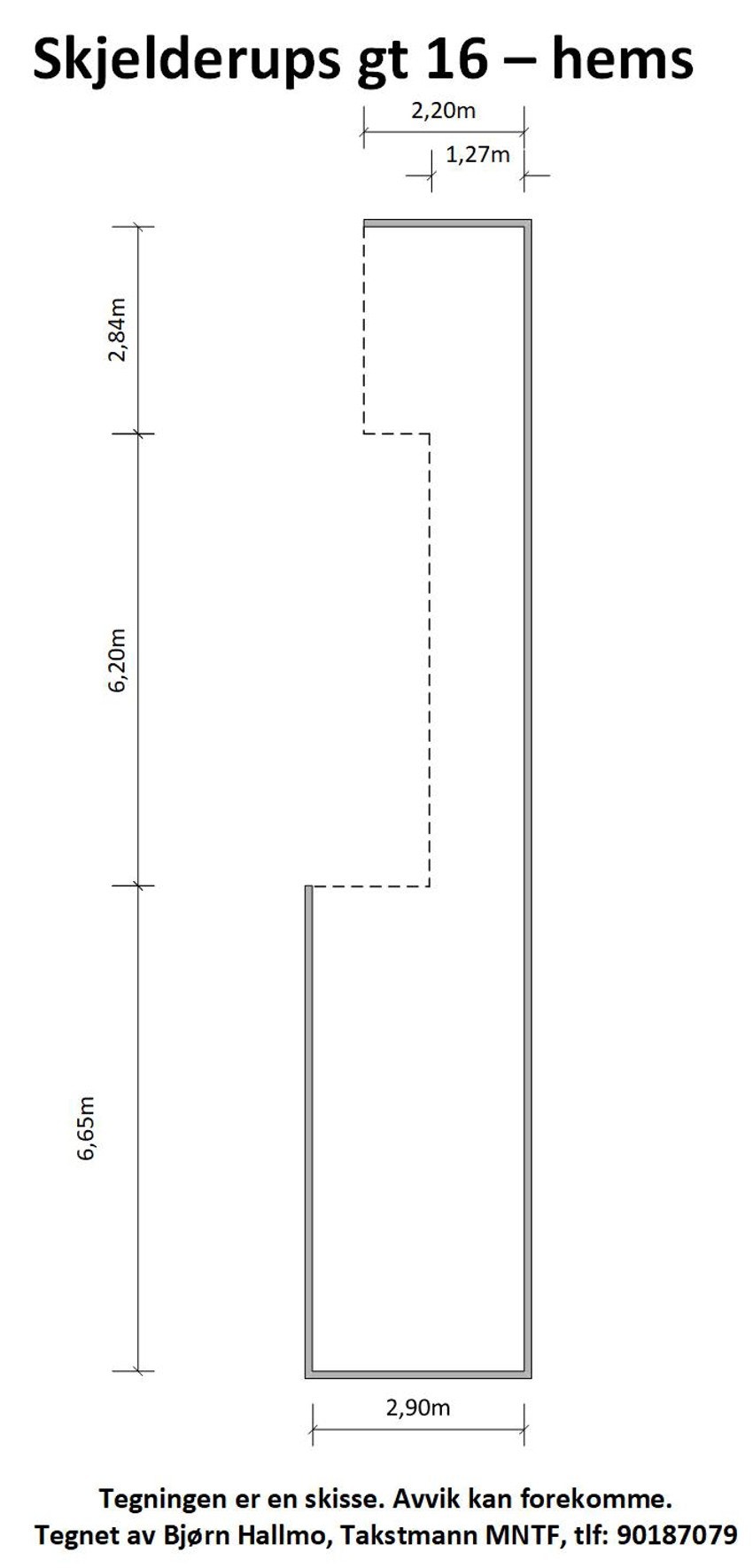 - Plantegning hems - Galleribilde