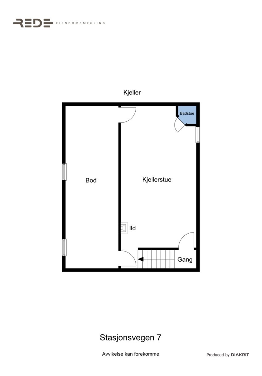 Planløsning kjelleretg. Galleribilde