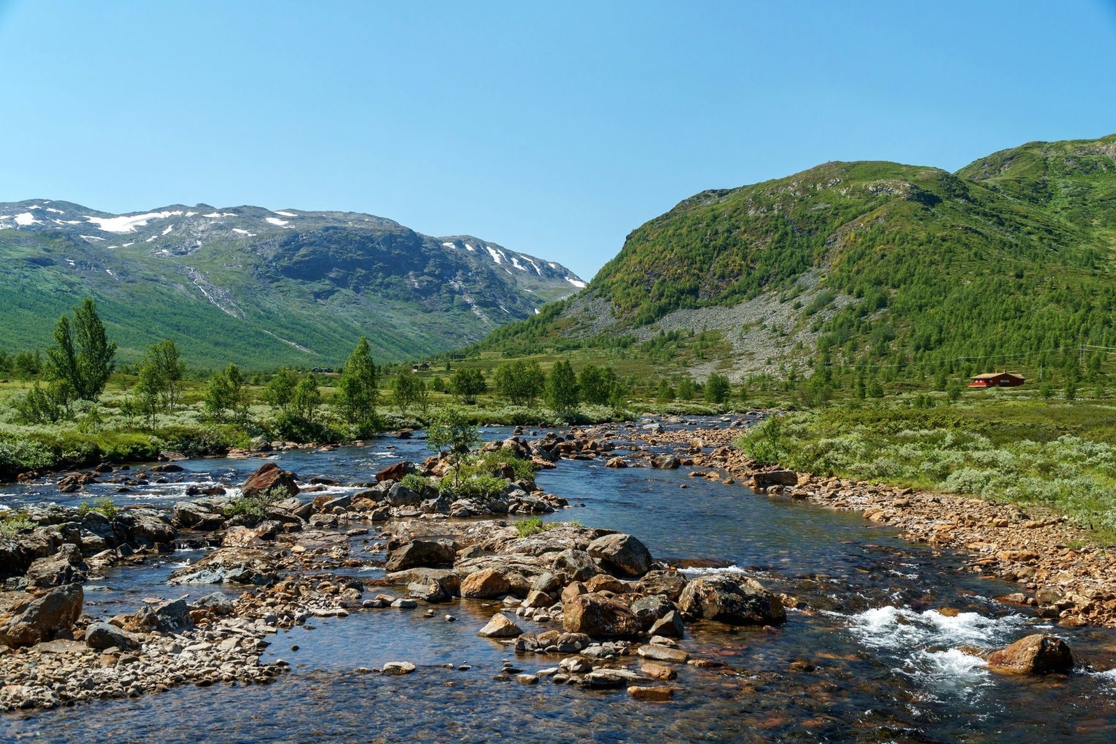 Her har du mulighet til og bygge en drømmehytte i fantastiske omgivelser sommer som vinter. Galleribilde