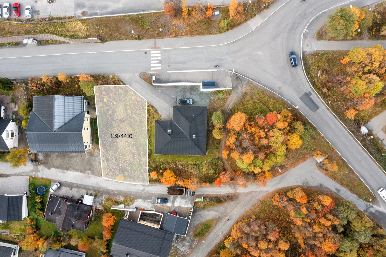 Boligtomt i fortettingsområde like ved UNN/UiTø. Flotte Utsiktsforhold.