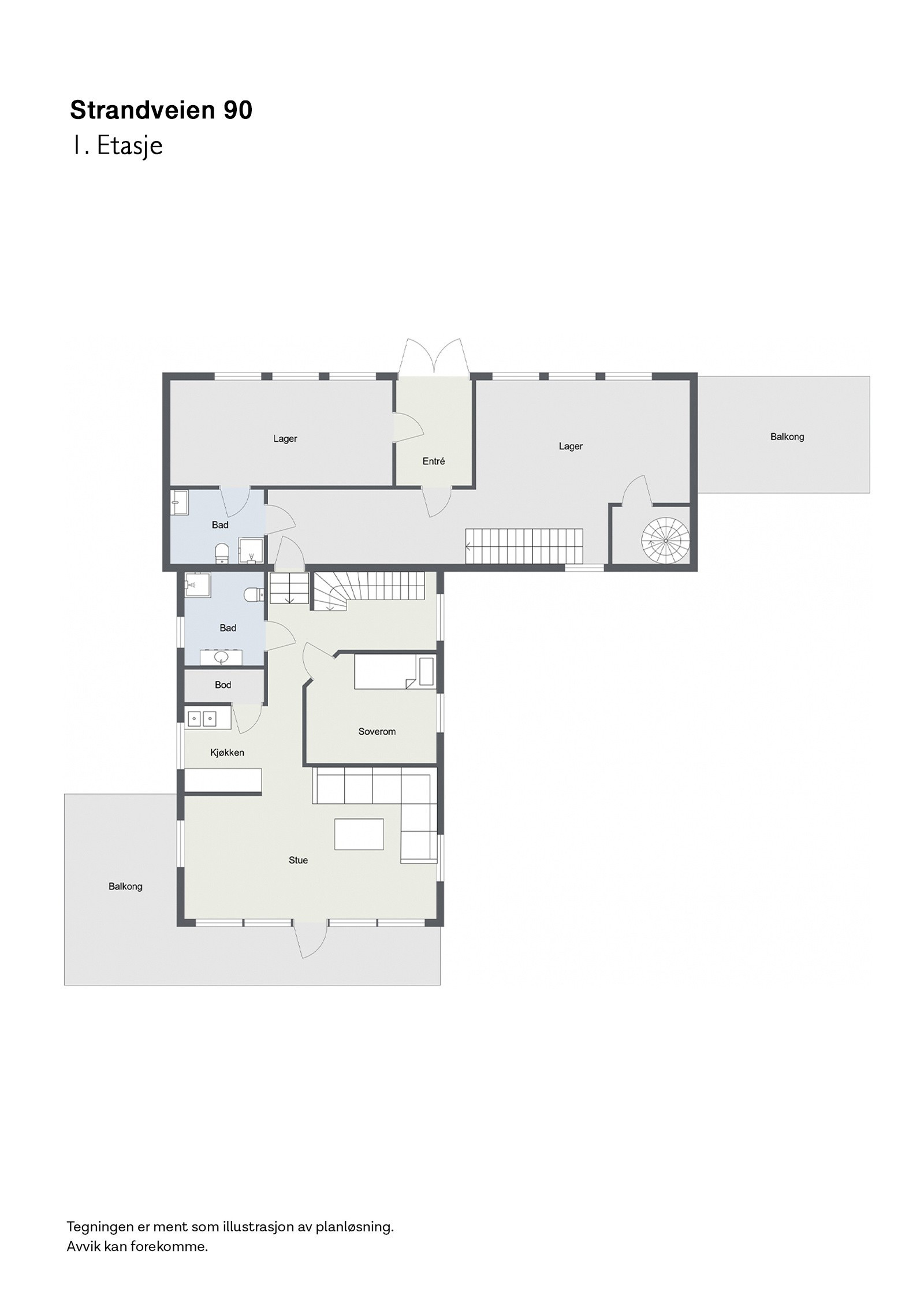 Planskisse - 1. Etasje