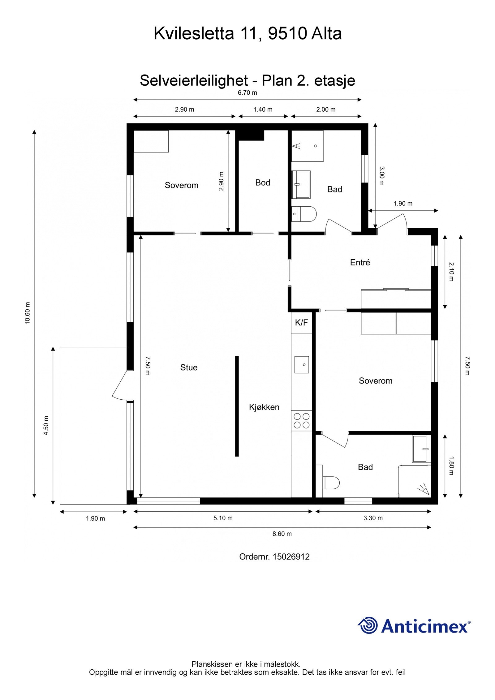 plantegning Galleribilde