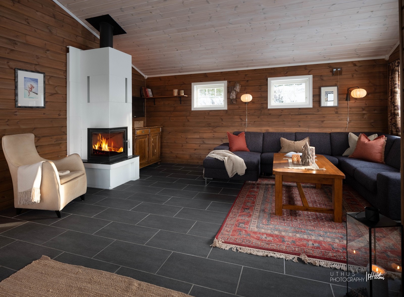 Vannbåren varme i alle gulv i 1. etasje utenom soverommene Galleribilde