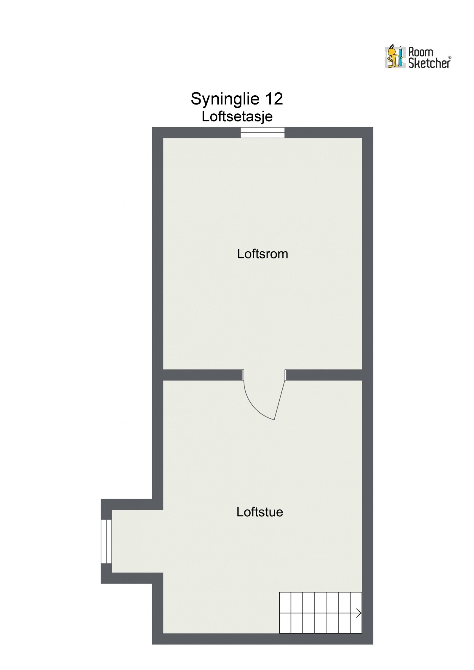 Plantegning Loftsetasjen Galleribilde