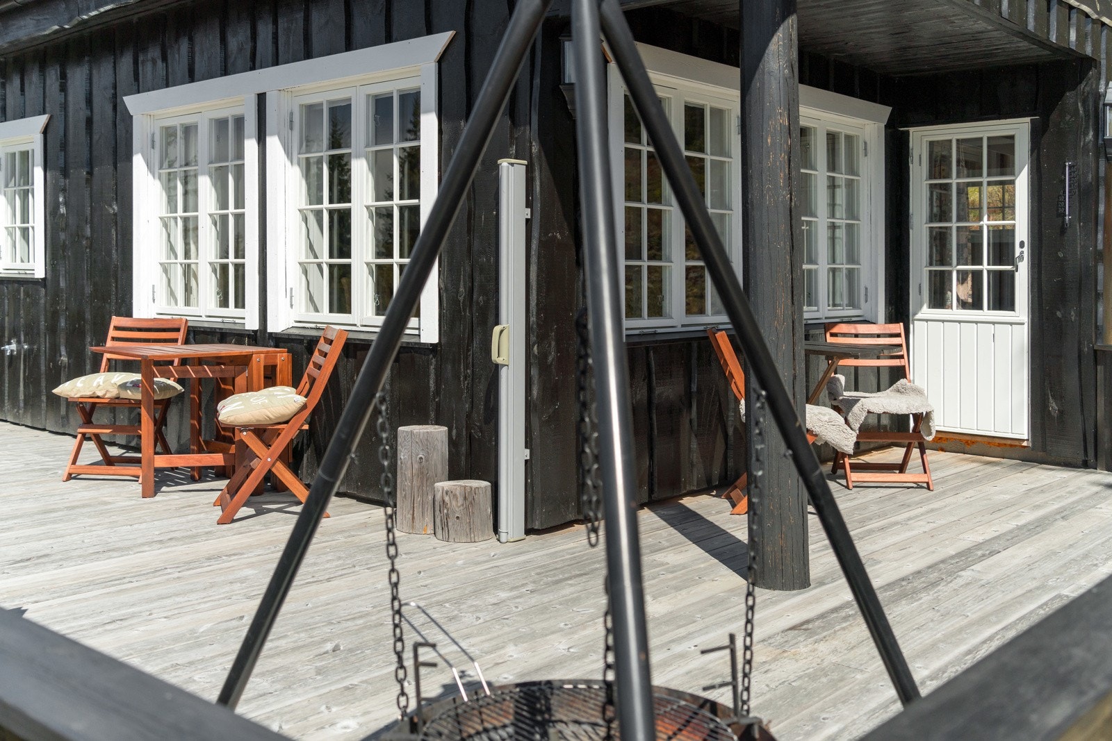 Uteområdet ligger meget usjenert til Galleribilde