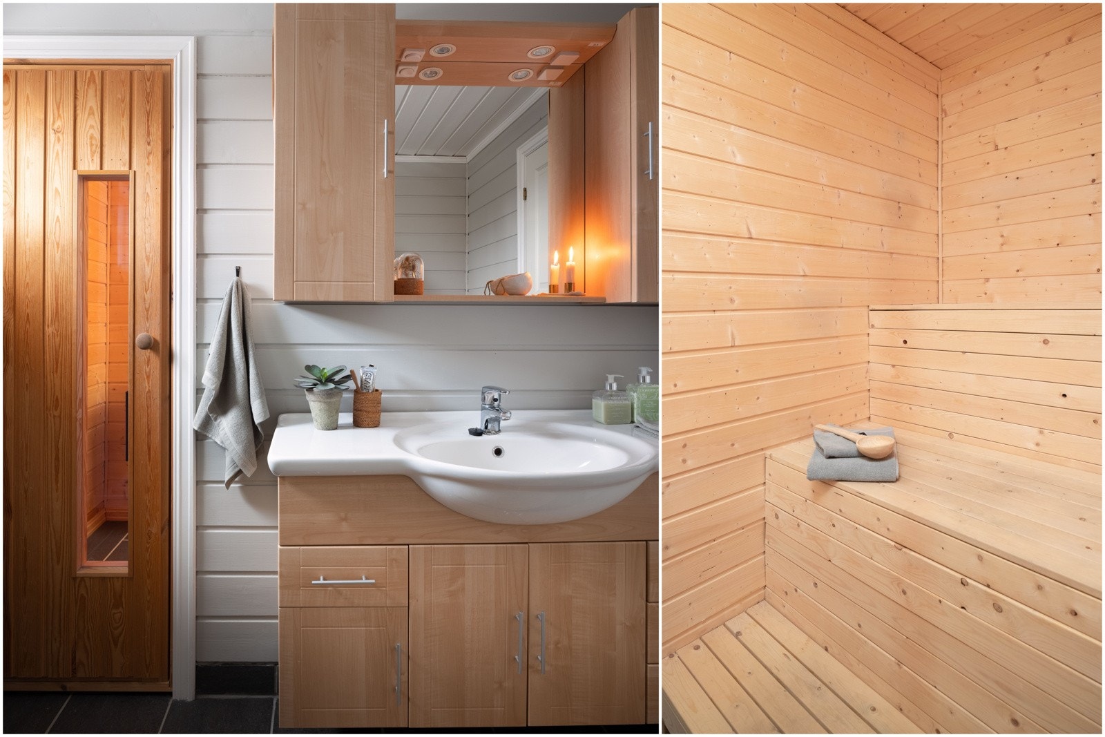 Fra badet har du tilgang til badstuen Galleribilde