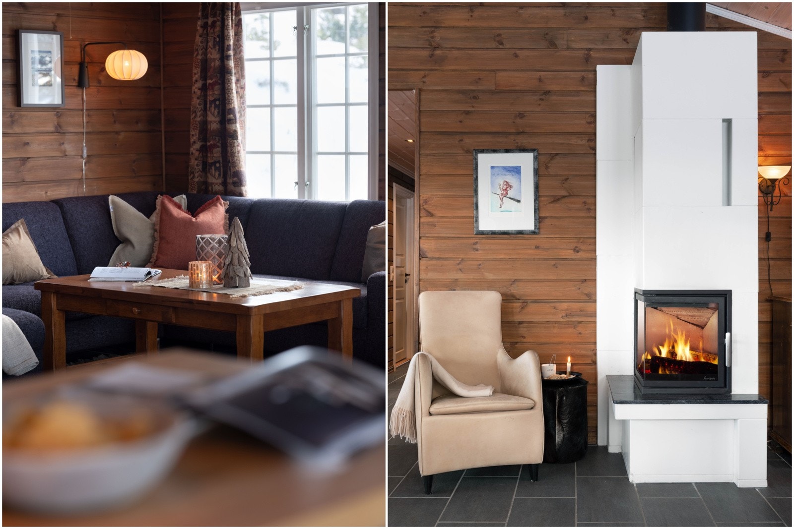 ...og gir en luftig følelse til rommet Galleribilde