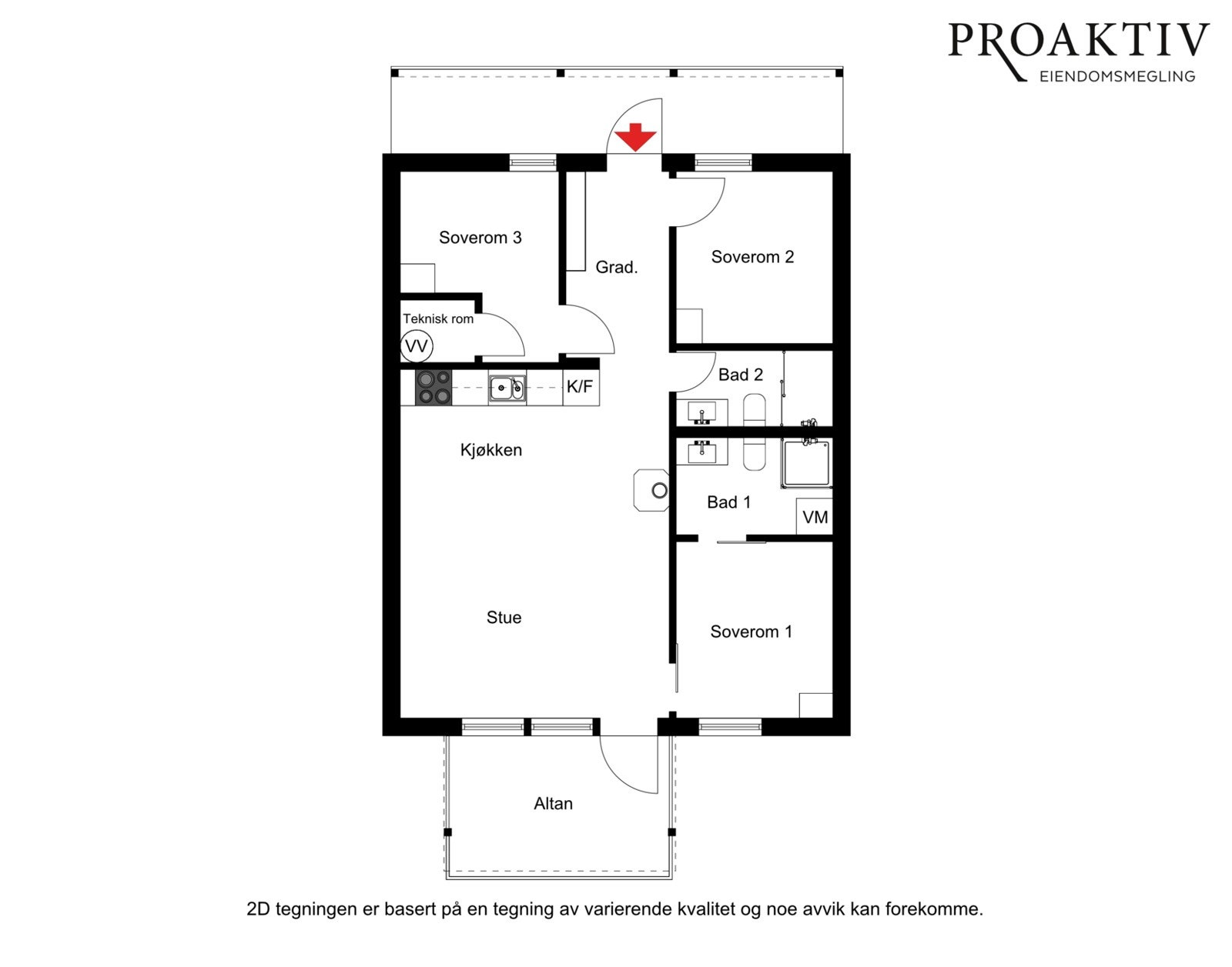 Plantegning Galleribilde