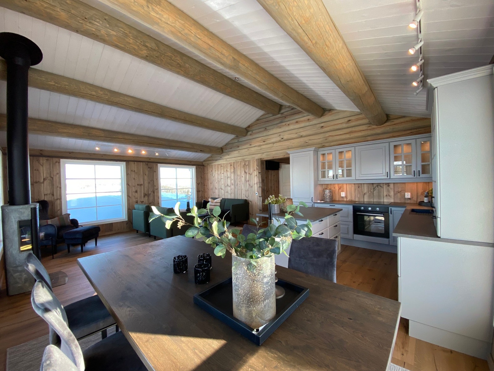 Stue kjøkken med Spisestue Galleribilde