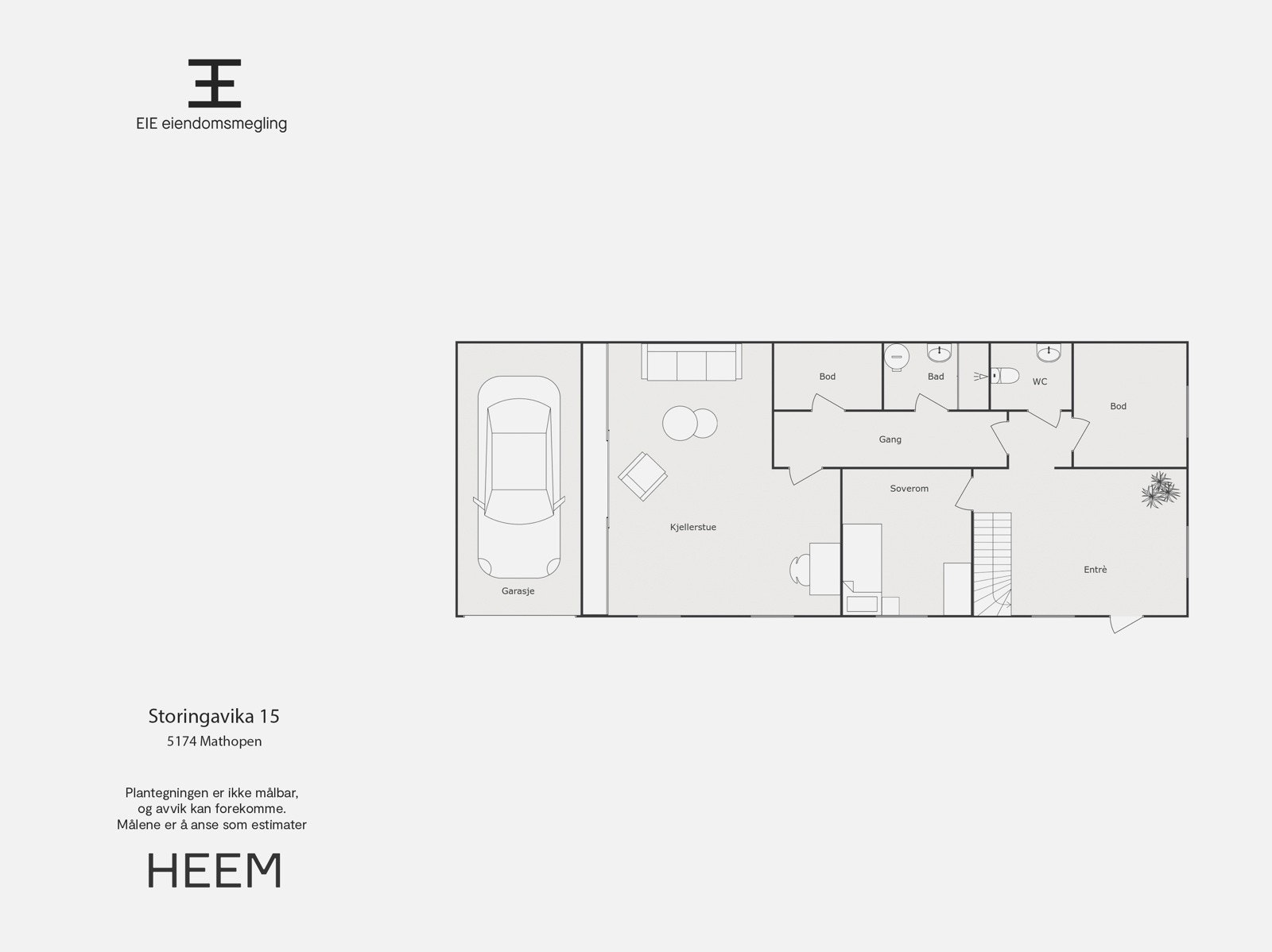 Plantegning | Underetasje. Galleribilde
