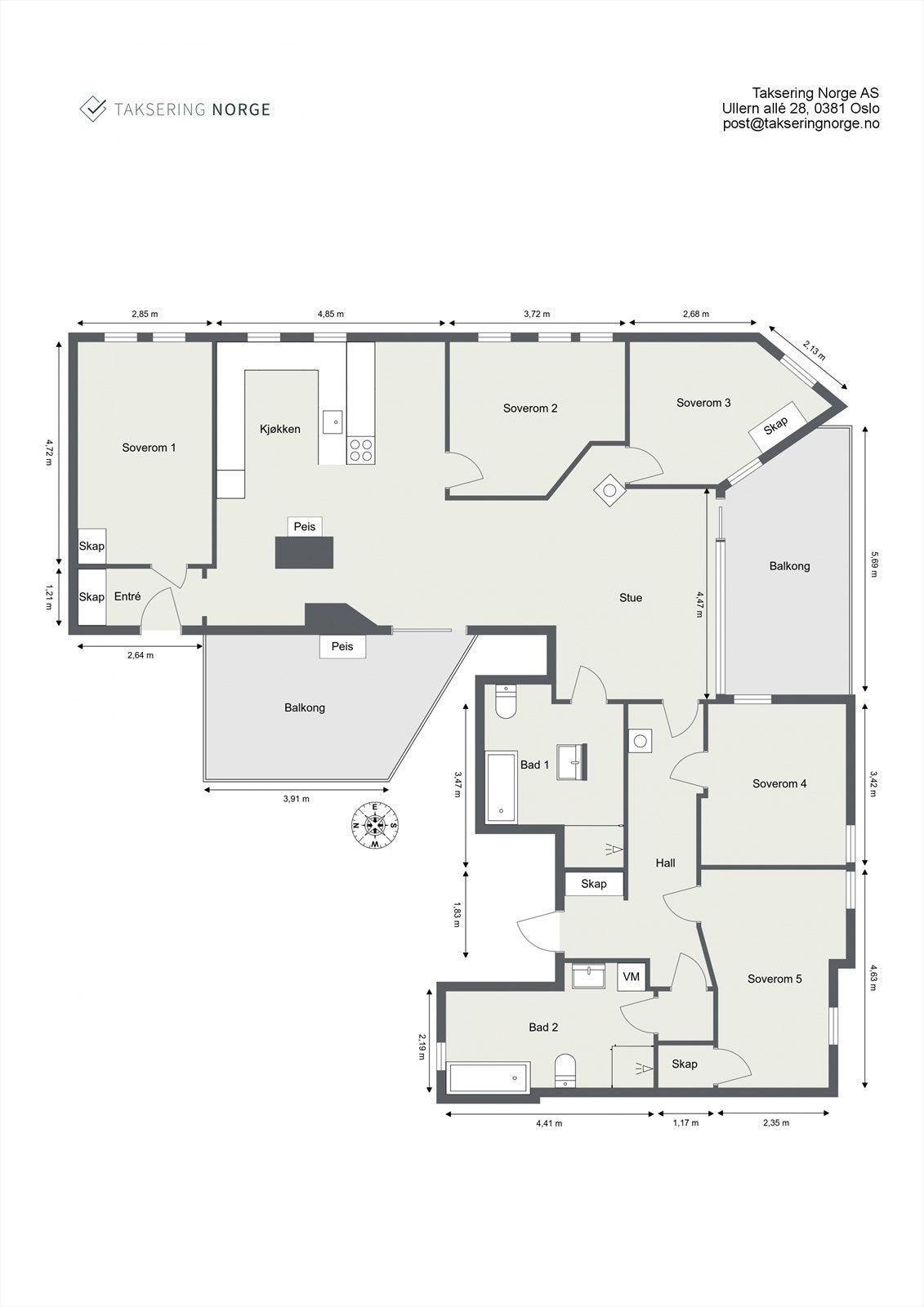Plantegning Galleribilde