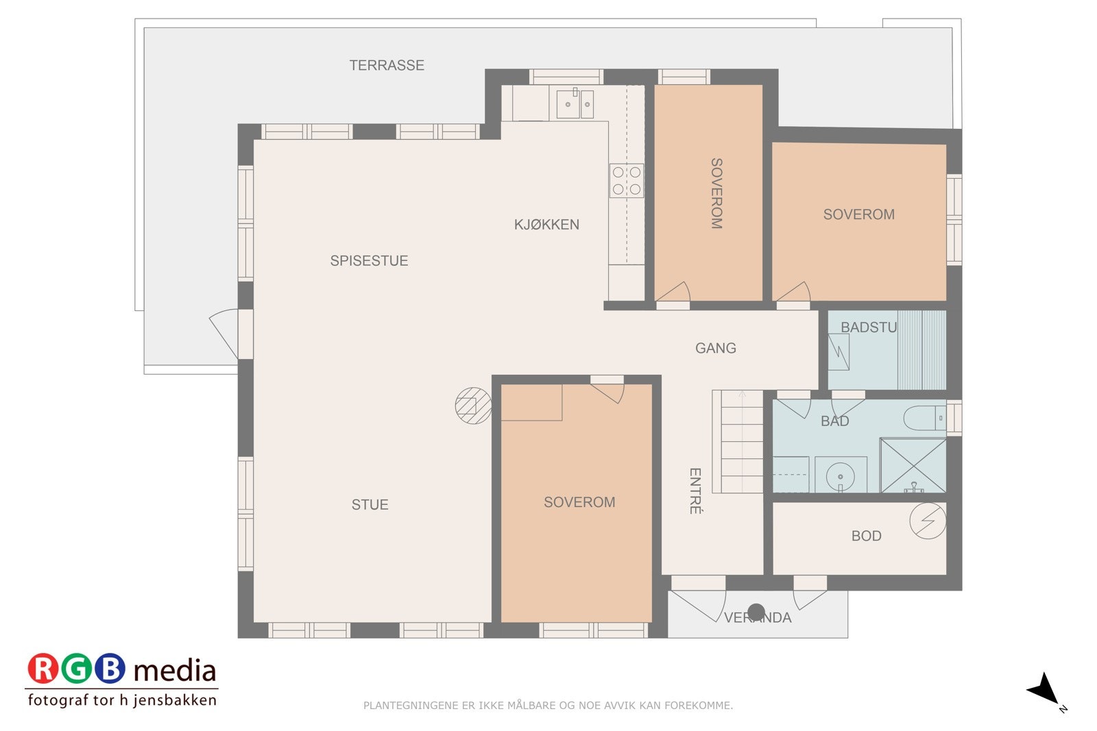 Plantegning av hovedplan. Galleribilde