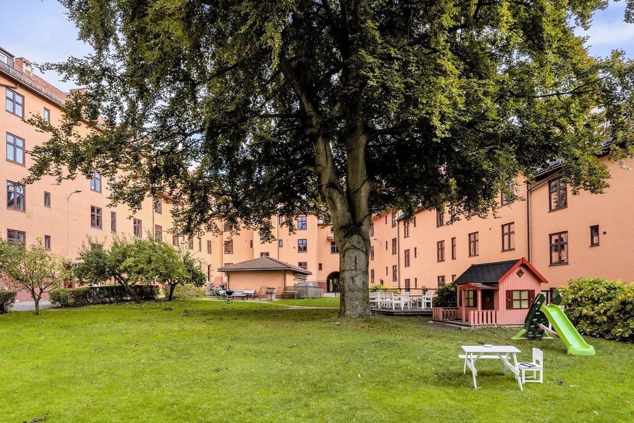 Fantastisk bakgård Galleribilde