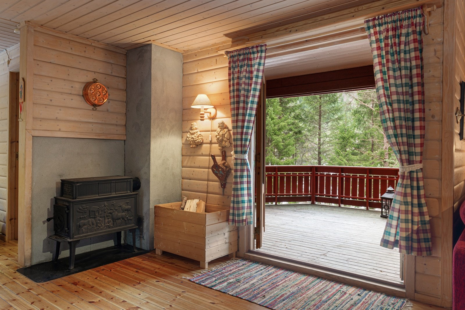 dobbel terrassedør ut til terrasse Galleribilde
