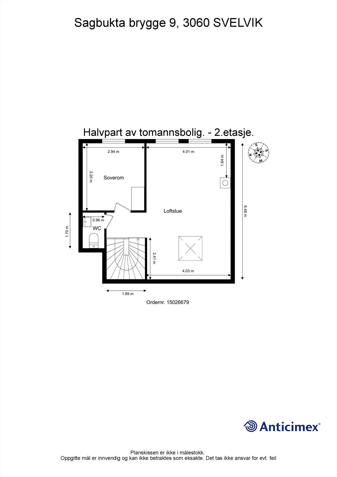 Plantegning 2. etasje Galleribilde