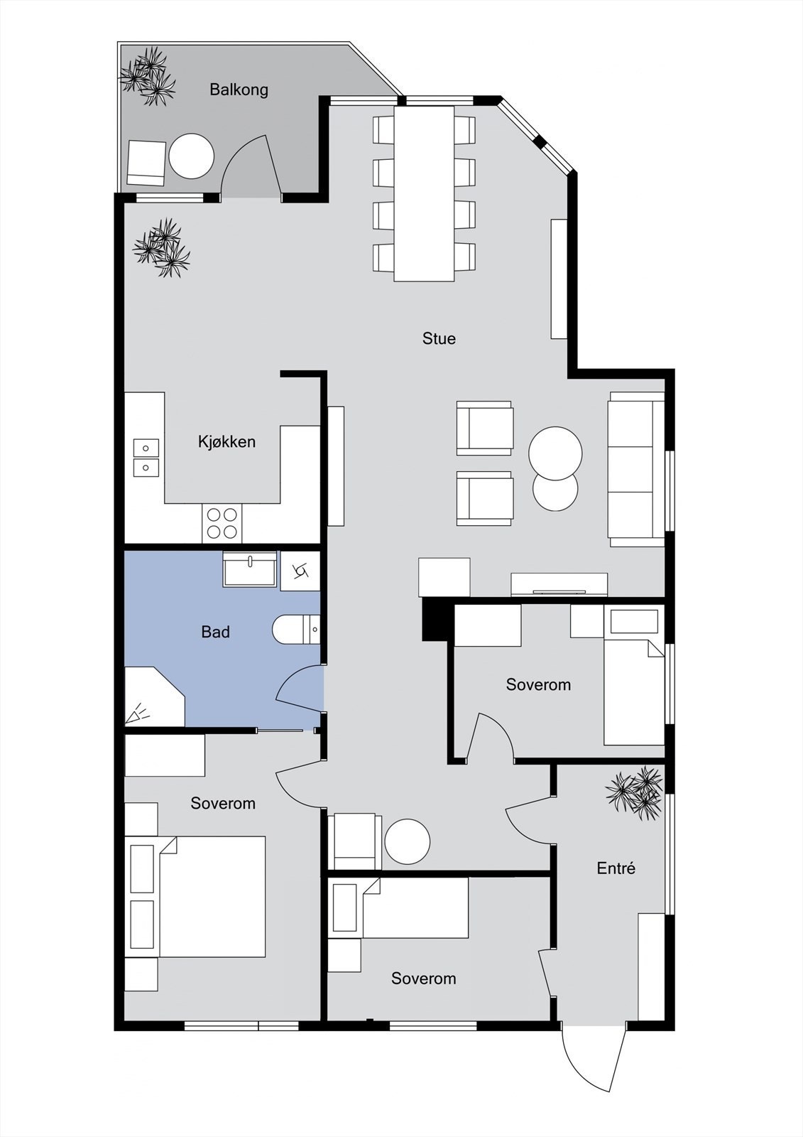 Plantegning Galleribilde