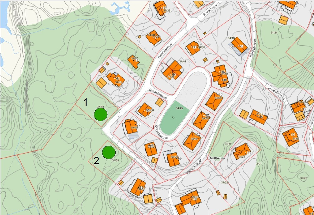 Kart Sletthaugen Folderøy