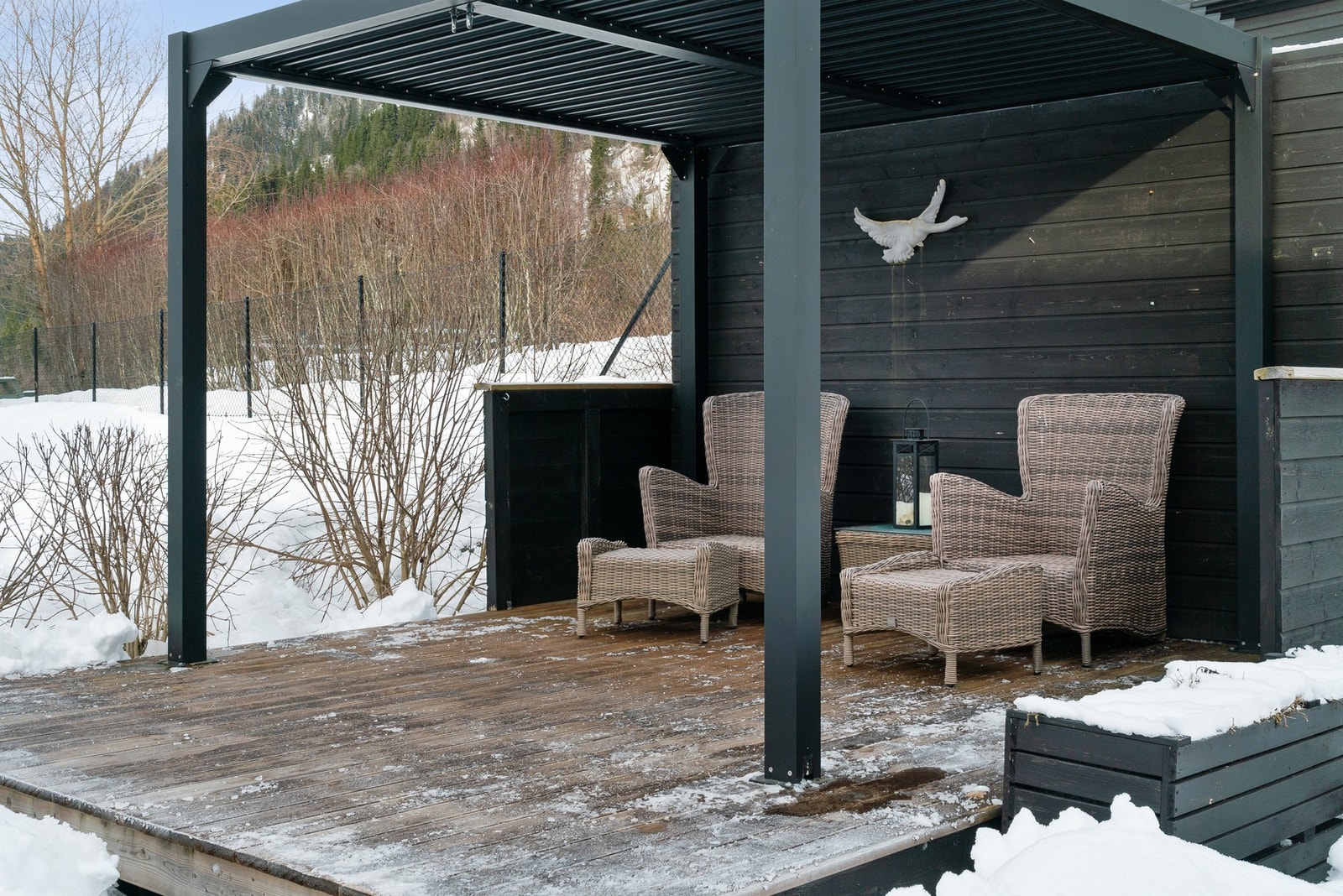 Pergola i hagen Galleribilde