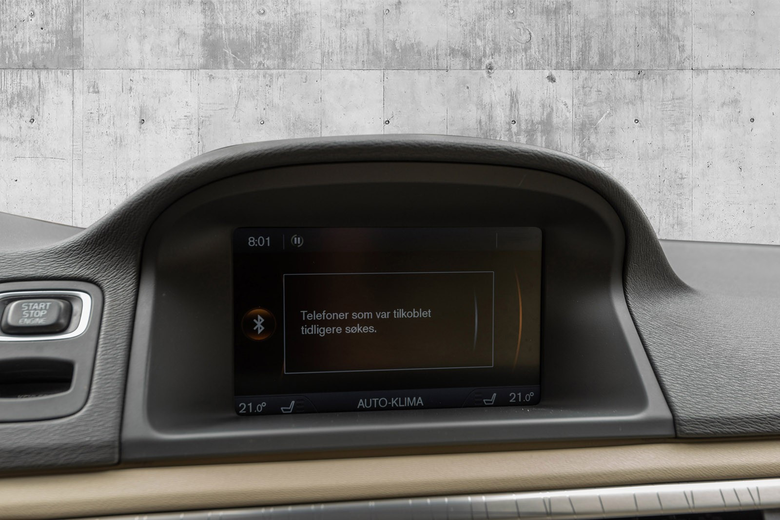 Tilkobling til bluetooth telefon