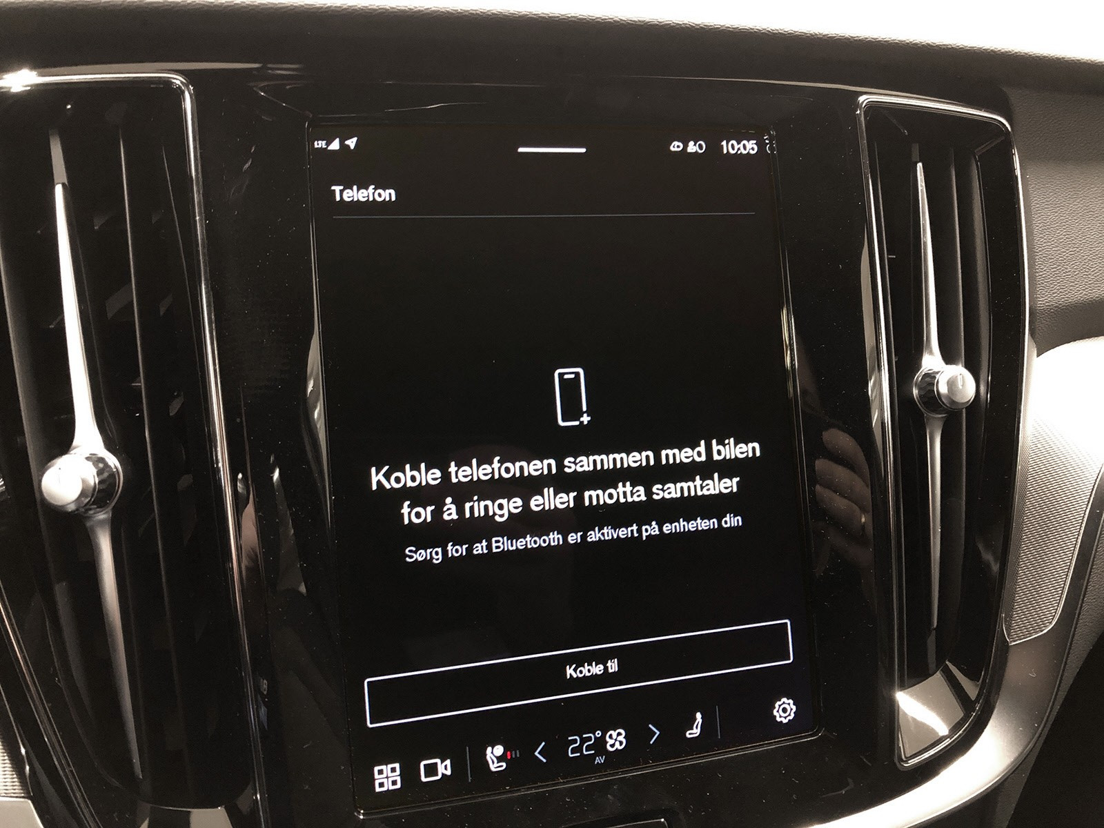 Bluetooth for streaming av din favoritt musikk og telefoni