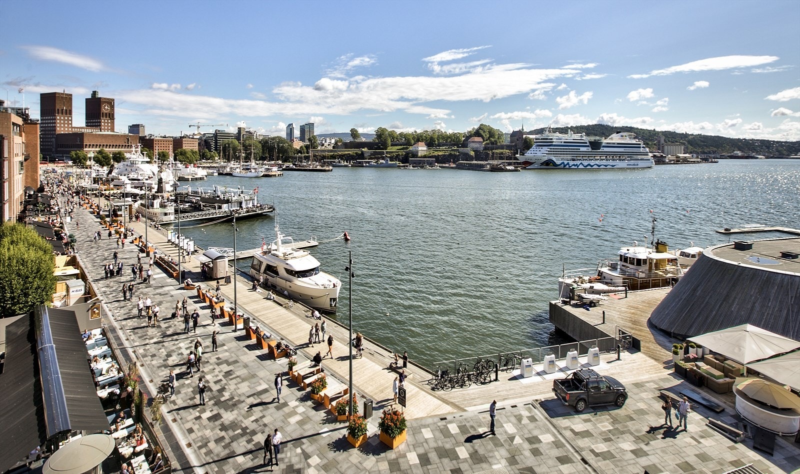 Utsikt mot Akershus festning Galleribilde