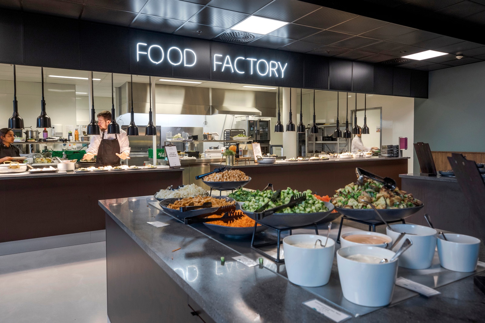 Bedriftsrestaurant i regi av ISS, som også er leietaker i bygget Galleribilde