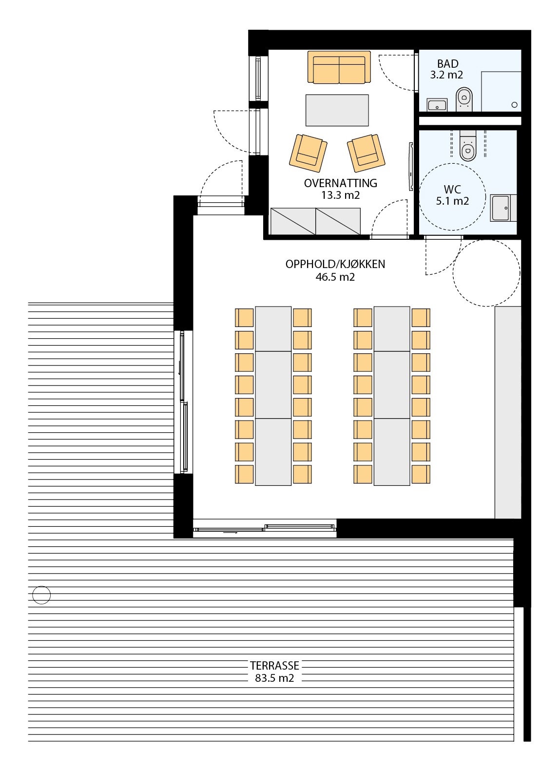 Plantegning - Fellesrommet Galleribilde