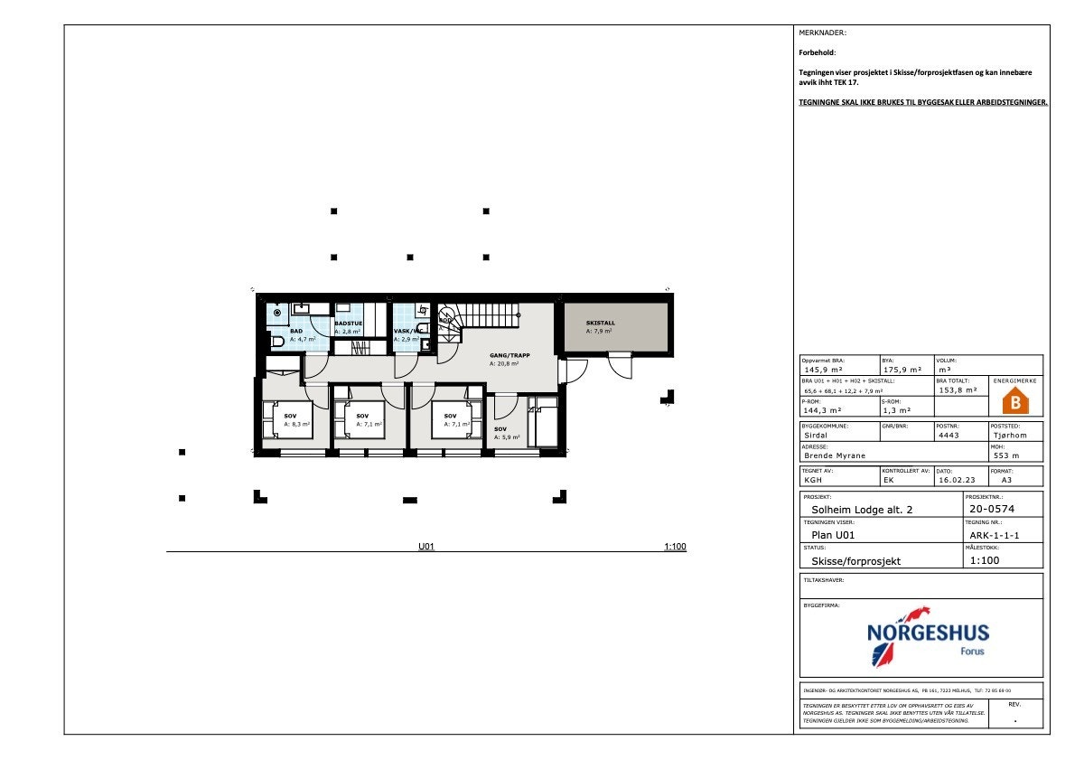 Hyttetype Solheim Lodge under etg. Galleribilde
