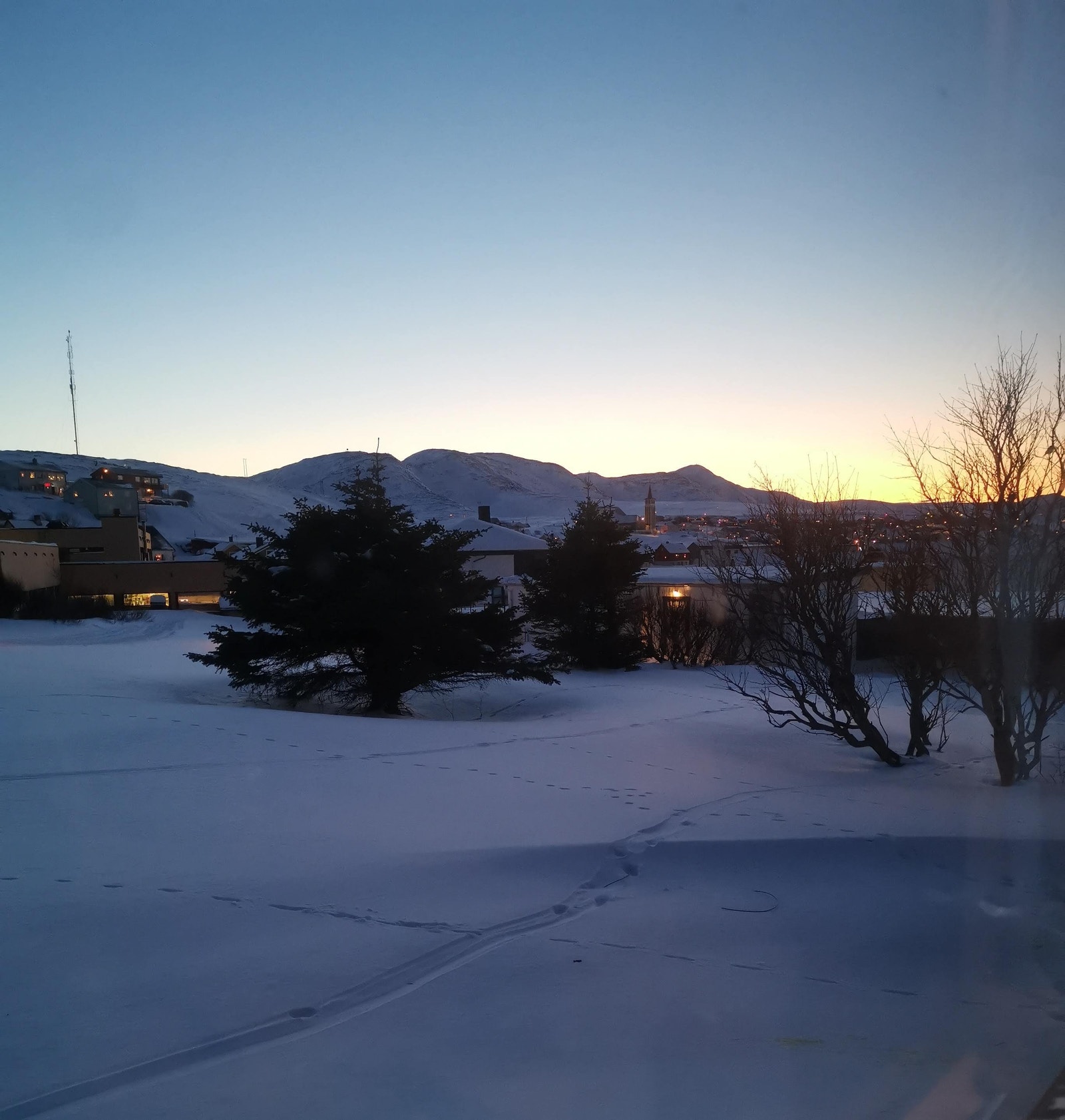 Utsikt kjøkken vinter Galleribilde