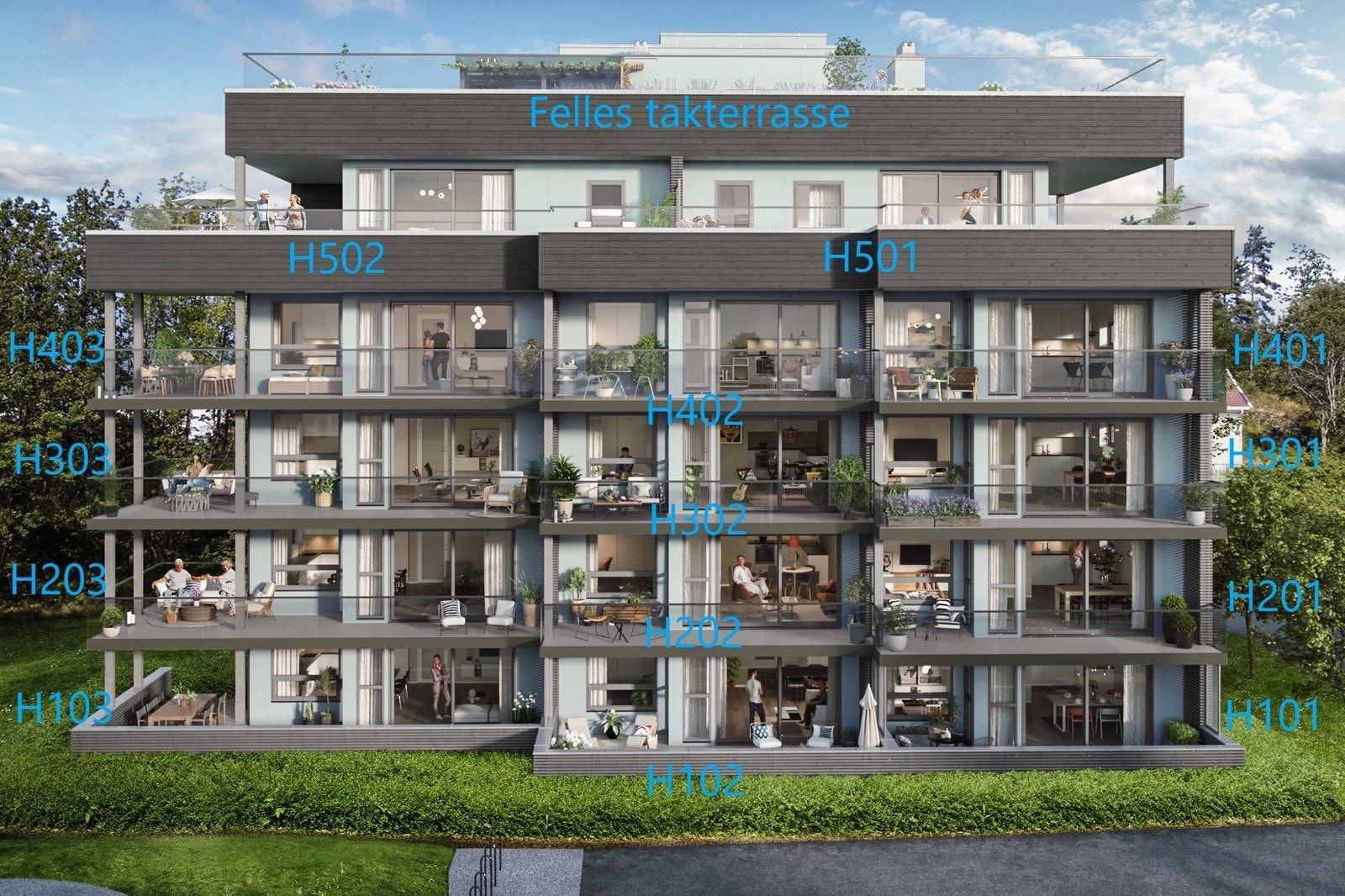 Illustrasjon - H402 i blokk 25 Galleribilde