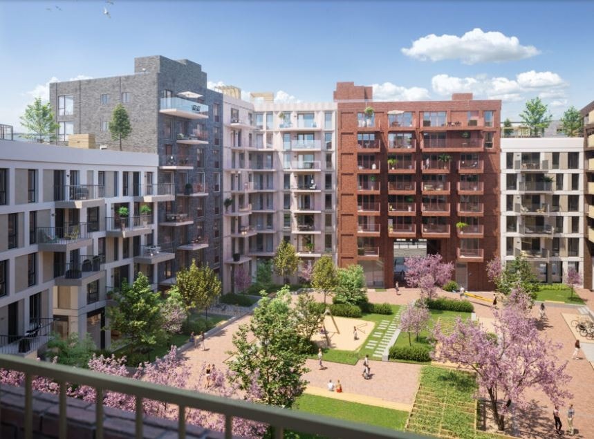 Bakgård - Illustrasjon Galleribilde