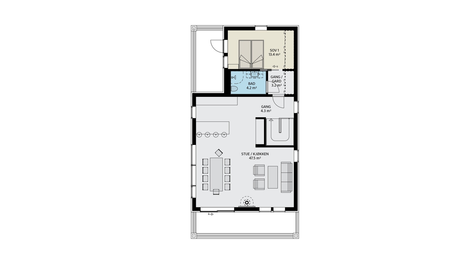 Planløsning - 2 etasje Galleribilde