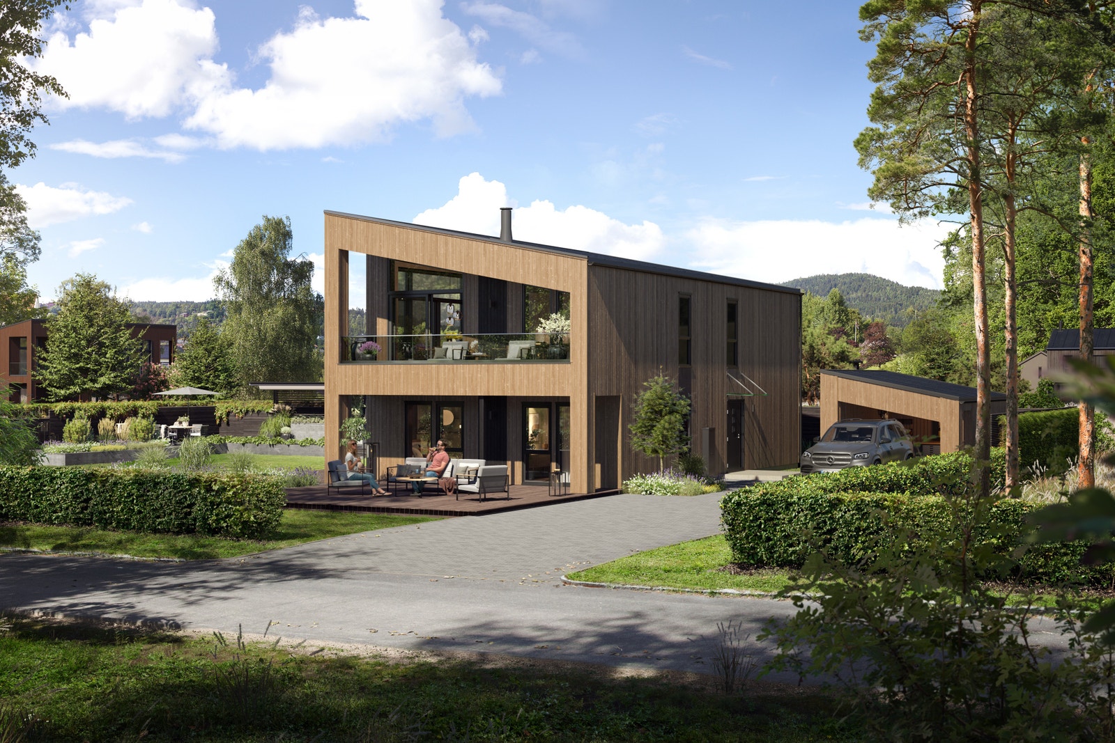 Lekkert moderne hus Galleribilde