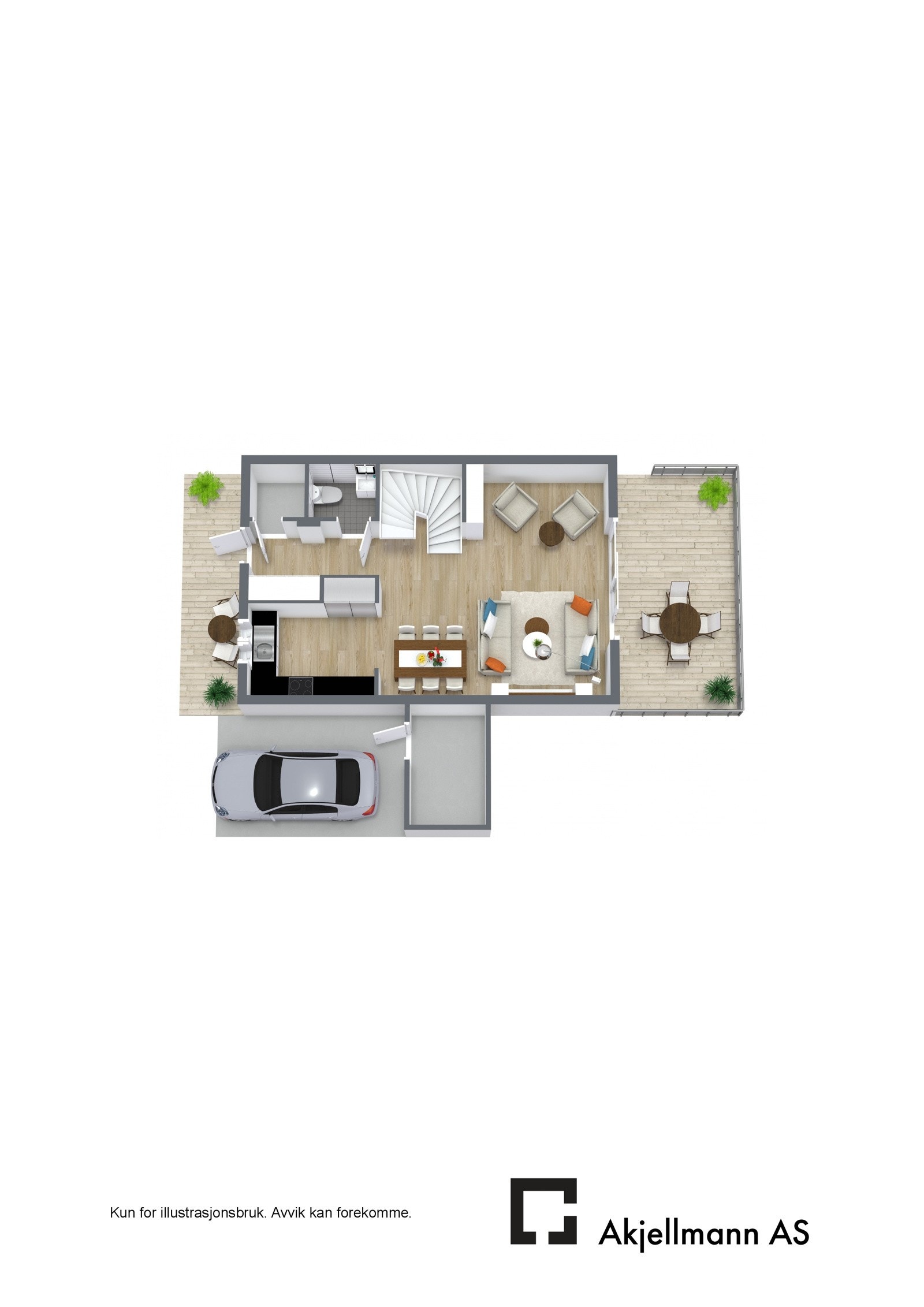 Plantegning hustype 2 - 1.etg Galleribilde