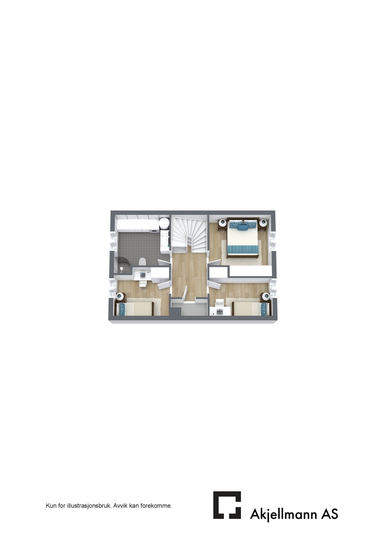 Plantegning hustype 1 - 2.etg Galleribilde