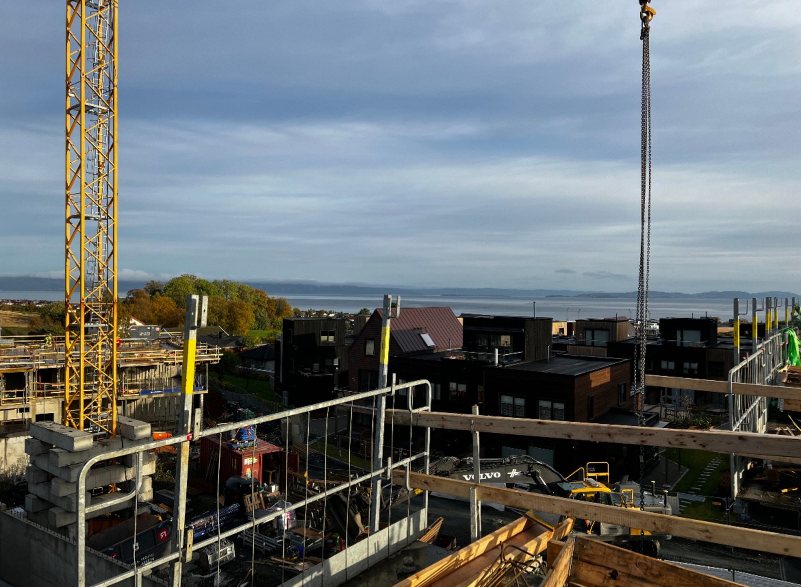 Utsikt fra balkong på leilighet C3-3. Galleribilde