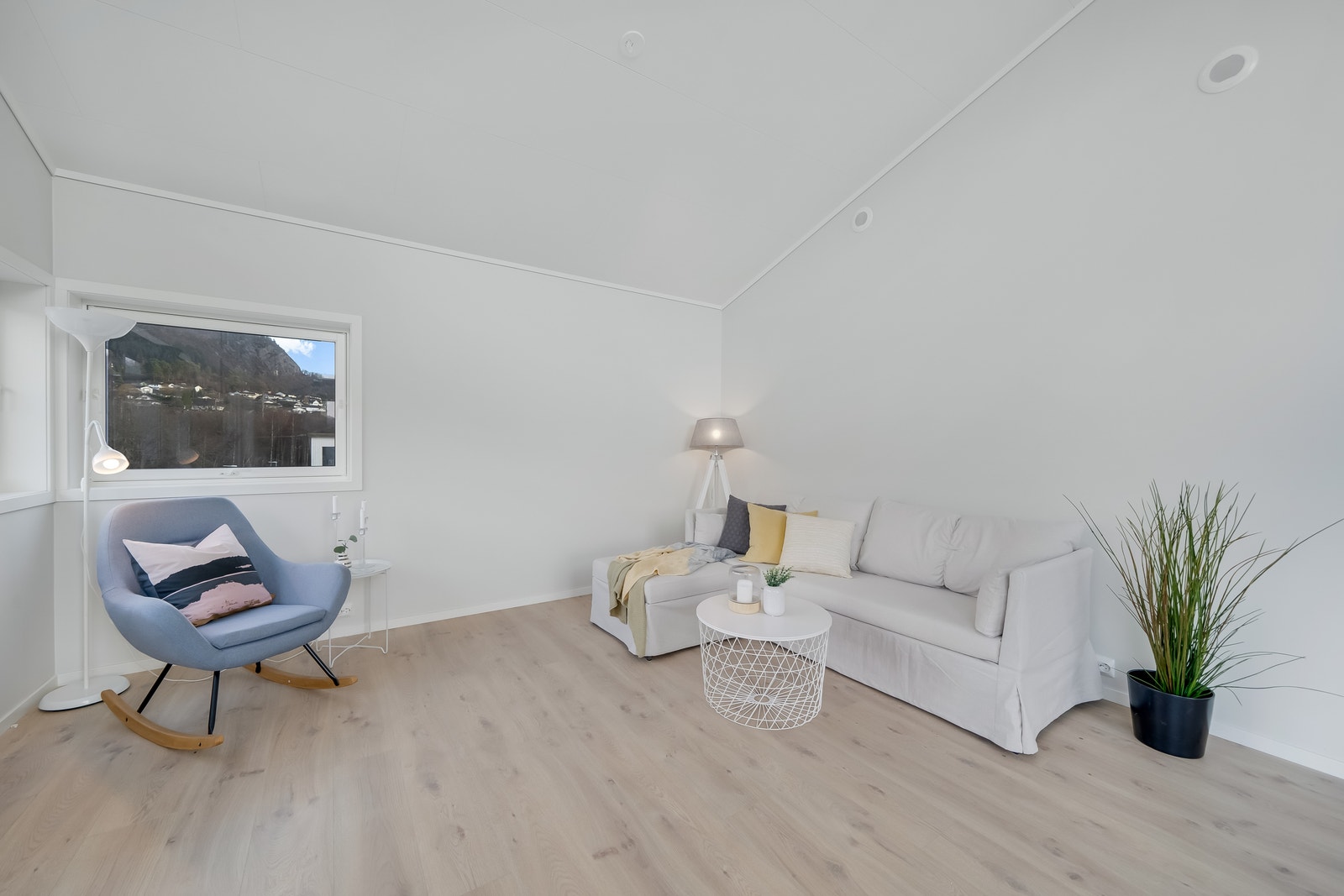 Stue. Bildet viser bolig 2 som er solgt. Galleribilde